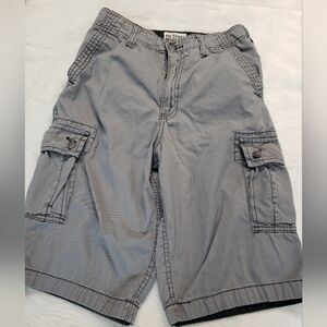 Boy's Size 12 Urban Pipeline gray Cargo Shorts 100% Cotton